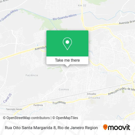 Rua Oito Santa Margarida 8 map
