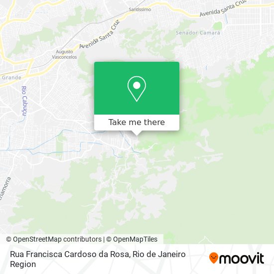 Mapa Rua Francisca Cardoso da Rosa