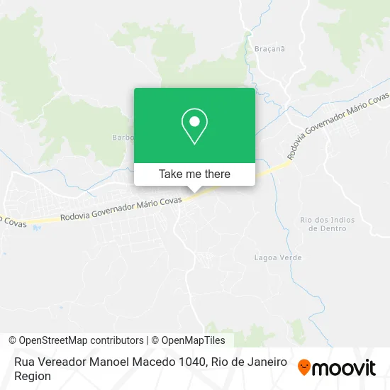 Rua Vereador Manoel Macedo 1040 map
