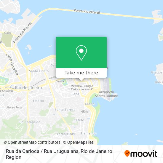 Mapa Rua da Carioca / Rua Uruguaiana