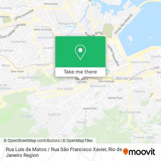 Mapa Rua Luís de Matos / Rua São Francisco Xavier