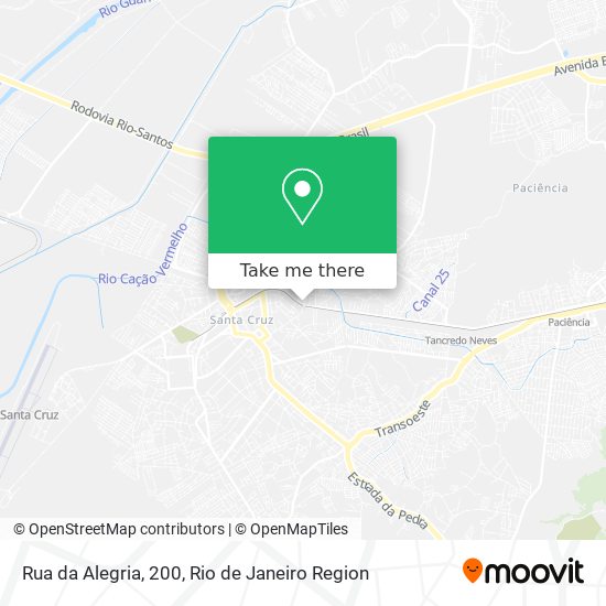 Mapa Rua da Alegria, 200
