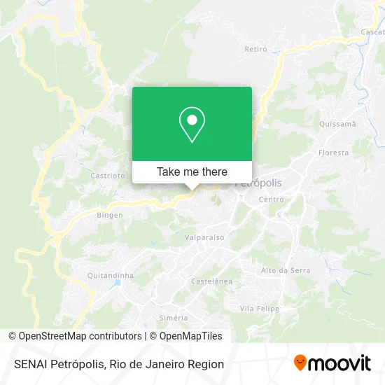 SENAI Petrópolis map