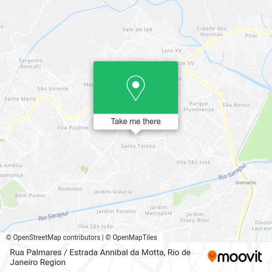 Rua Palmares / Estrada Annibal da Motta map