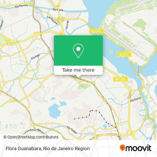 Flora Guanabara map