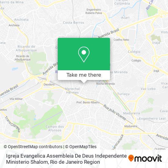 Igreja Evangelica Assembleia De Deus Independente Ministerio Shalom map