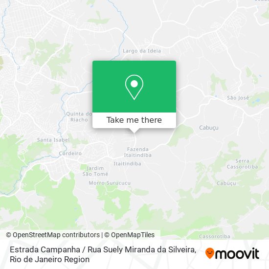 Estrada Campanha / Rua Suely Miranda da Silveira map