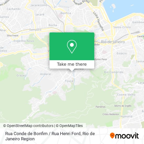Rua Conde de Bonfim / Rua Henri Ford map