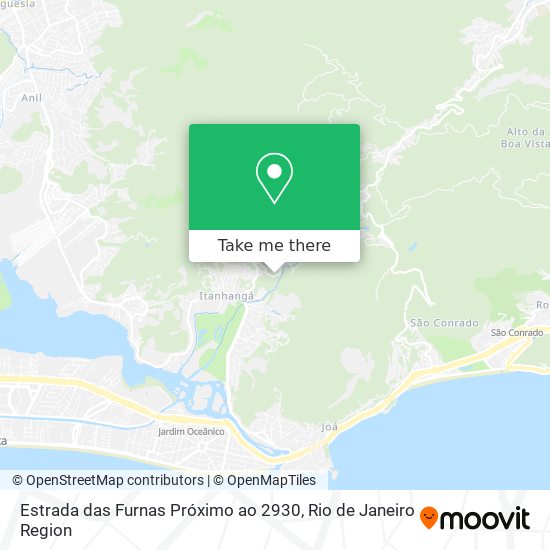 Mapa Estrada das Furnas Próximo ao 2930