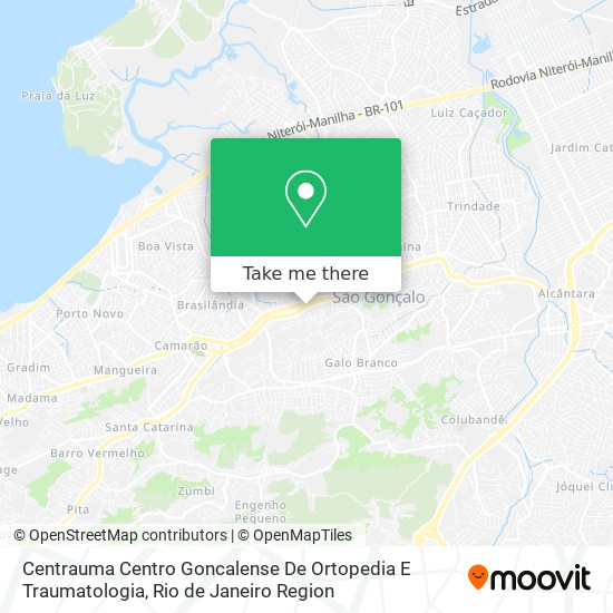 Centrauma Centro Goncalense De Ortopedia E Traumatologia map