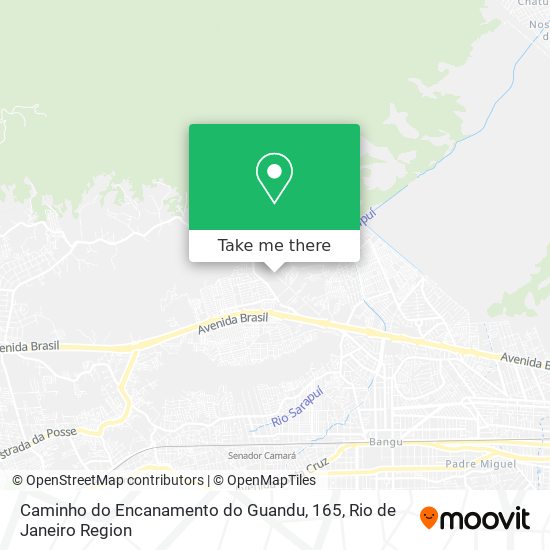 Caminho do Encanamento do Guandu, 165 map