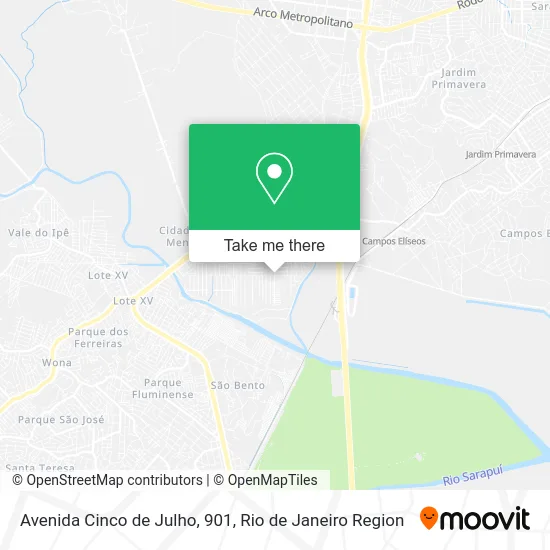Avenida Cinco de Julho, 901 map