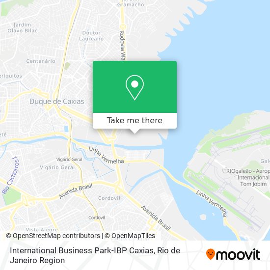 Mapa International Business Park-IBP Caxias