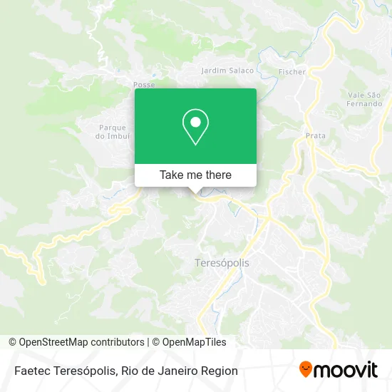 Faetec Teresópolis map
