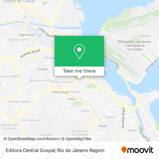 Editora Central Gospel map