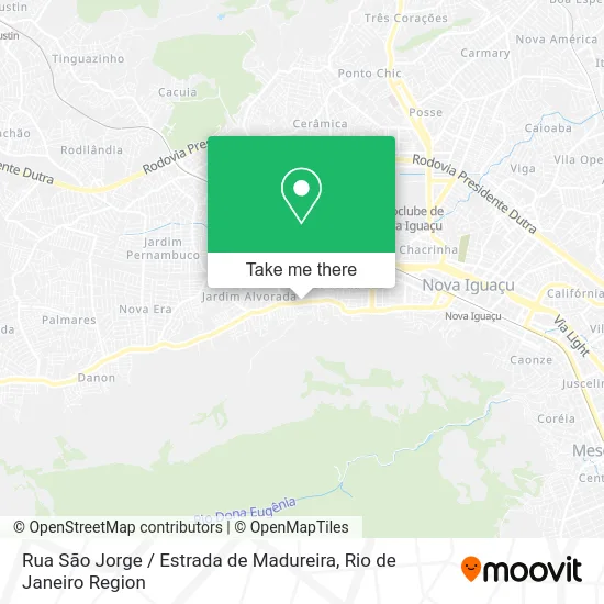 Rua São Jorge / Estrada de Madureira map