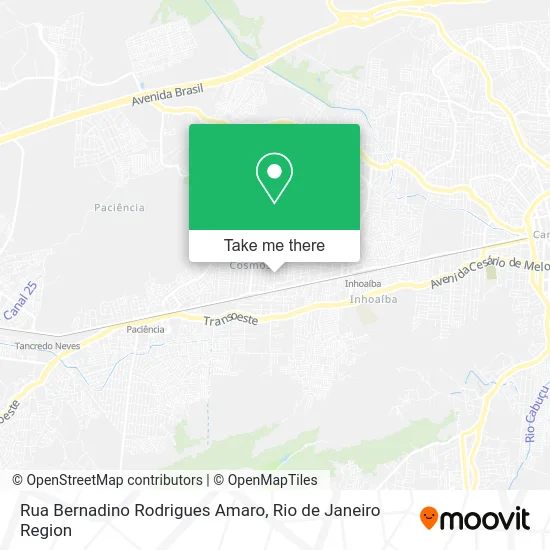 Rua Bernadino Rodrigues Amaro map