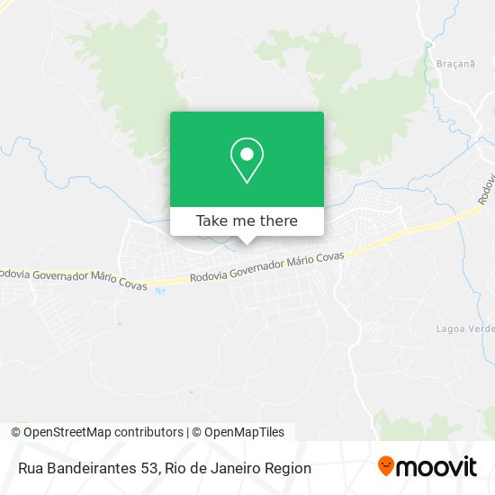 Rua Bandeirantes 53 map