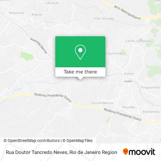 Rua Doutor Tancredo Neves map