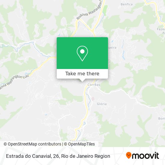 Estrada do Canavial, 26 map