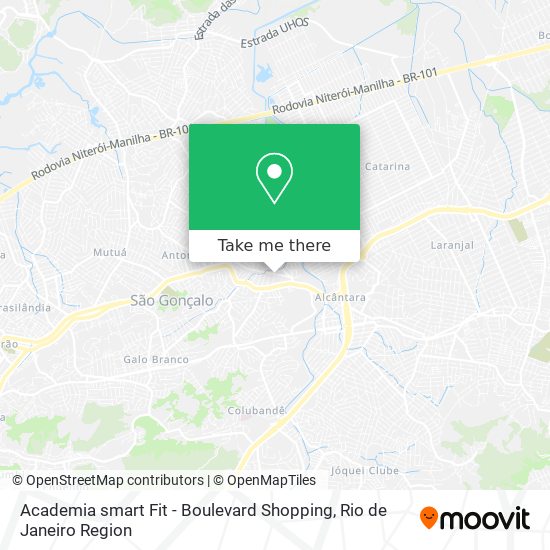 Academia smart Fit - Boulevard Shopping map