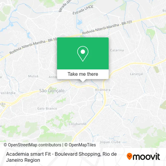 Academia smart Fit - Boulevard Shopping map