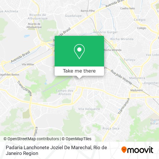 Padaria Lanchonete Joziel De Marechal map