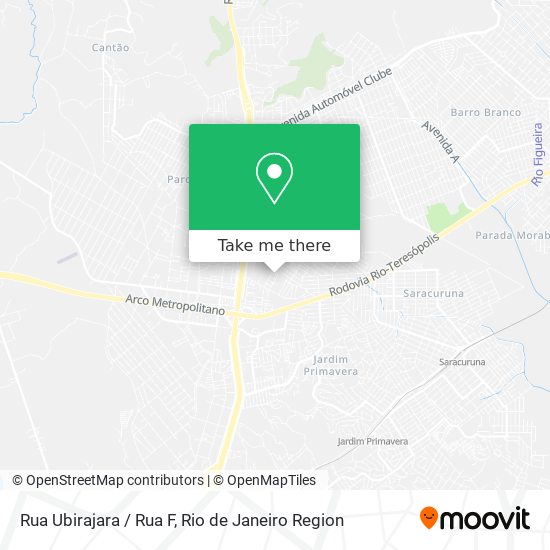 Rua Ubirajara / Rua F map