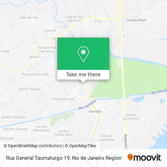 Mapa Rua General Taumaturgo 19