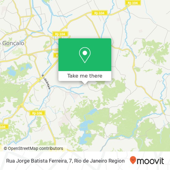 Mapa Rua Jorge Batista Ferreira, 7