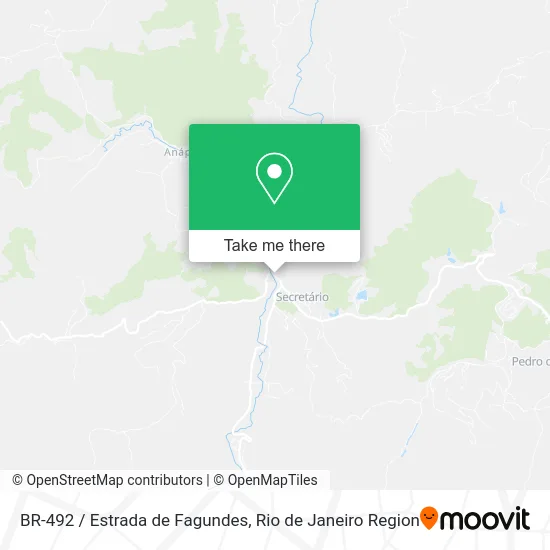 BR-492 / Estrada de Fagundes map
