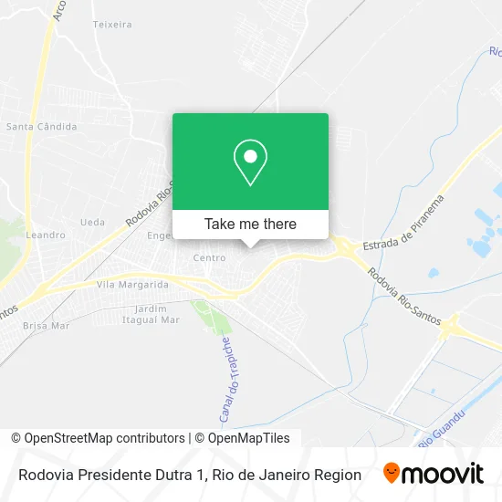 Rodovia Presidente Dutra 1 map