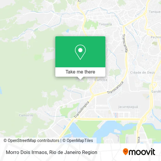 Morro Dois Irmaos map