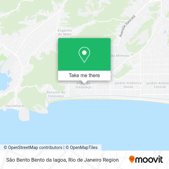 São Bento Bento da lagoa map