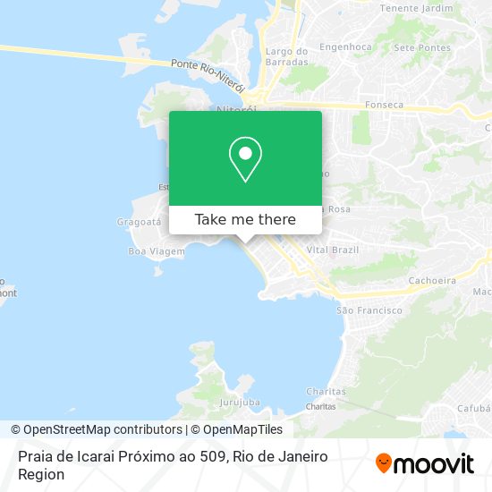 Mapa Praia de Icarai Próximo ao 509