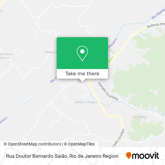 Rua Doutor Bernardo Saião map