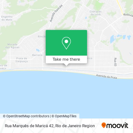 Mapa Rua Marquês de Maricá 42