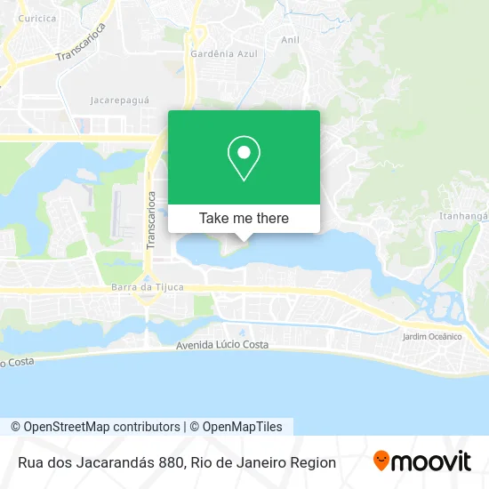Rua dos Jacarandás 880 map