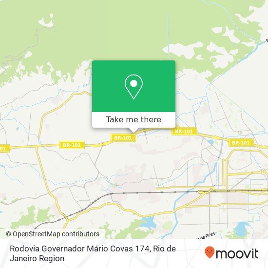 Mapa Rodovia Governador Mário Covas 174