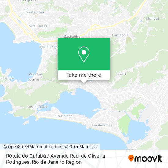 Mapa Rótula do Cafubá / Avenida Raul de Oliveira Rodrigues