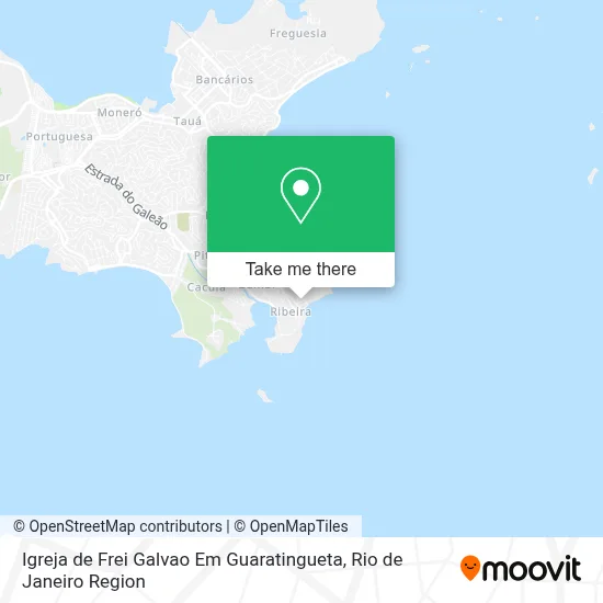 Igreja de Frei Galvao Em Guaratingueta map