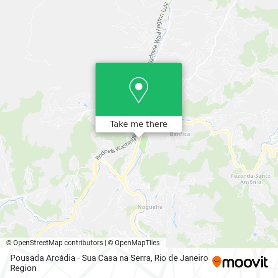Pousada Arcádia - Sua Casa na Serra map