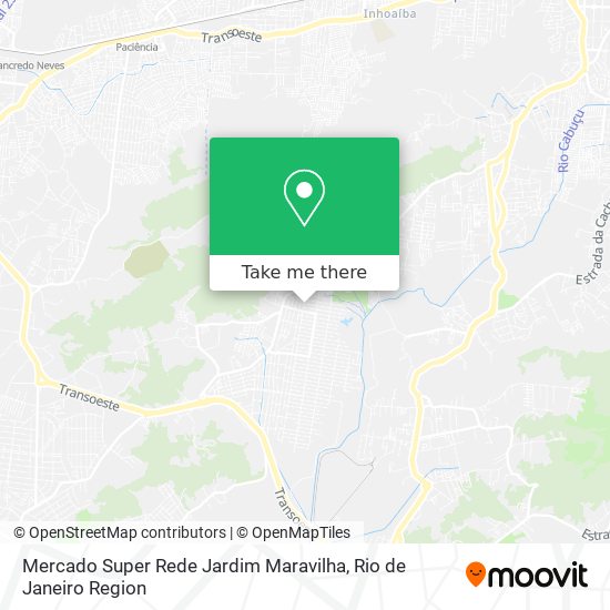 Mercado Super Rede Jardim Maravilha map