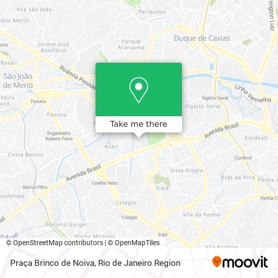 Mapa Praça Brinco de Noiva