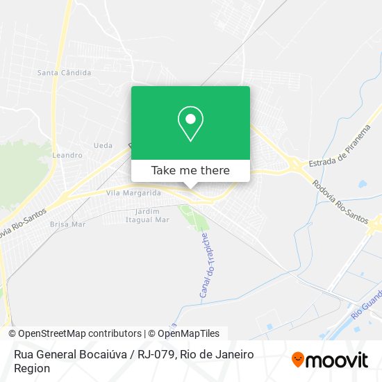 Mapa Rua General Bocaiúva / RJ-079