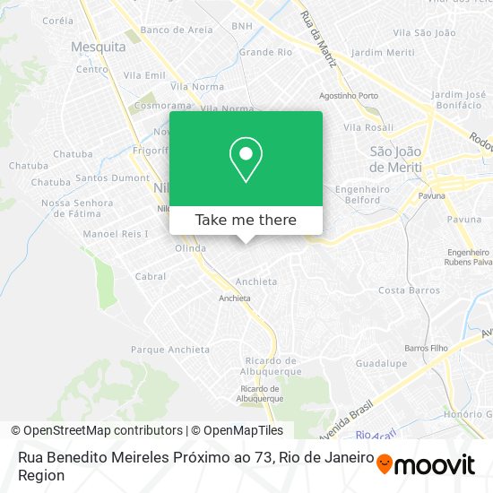 Rua Benedito Meireles Próximo ao 73 map