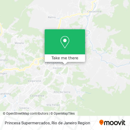 Princesa Supermercados map