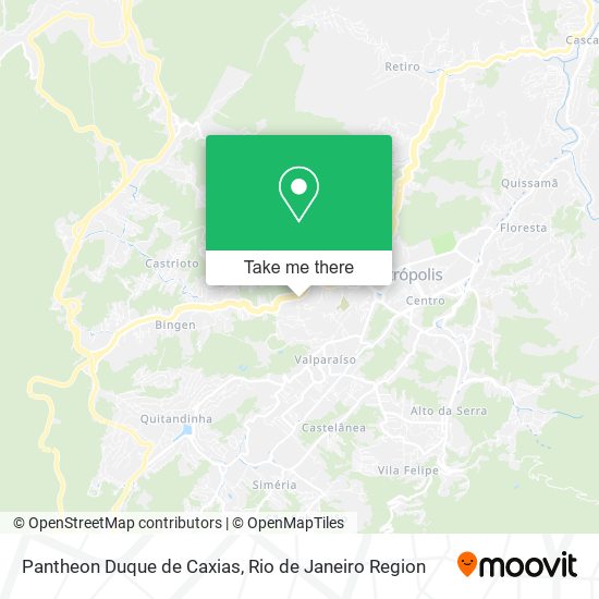 Pantheon Duque de Caxias map
