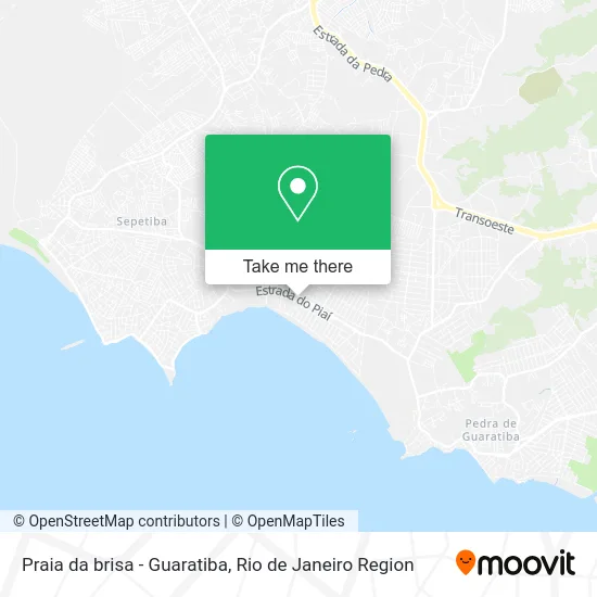 Praia da brisa - Guaratiba map