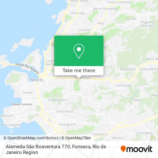 Alameda São Boaventura 770, Fonseca map